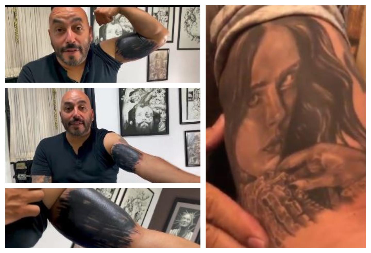 Lupillo Rivera se cubrió el tatuaje que se hizo en honor a Belinda.