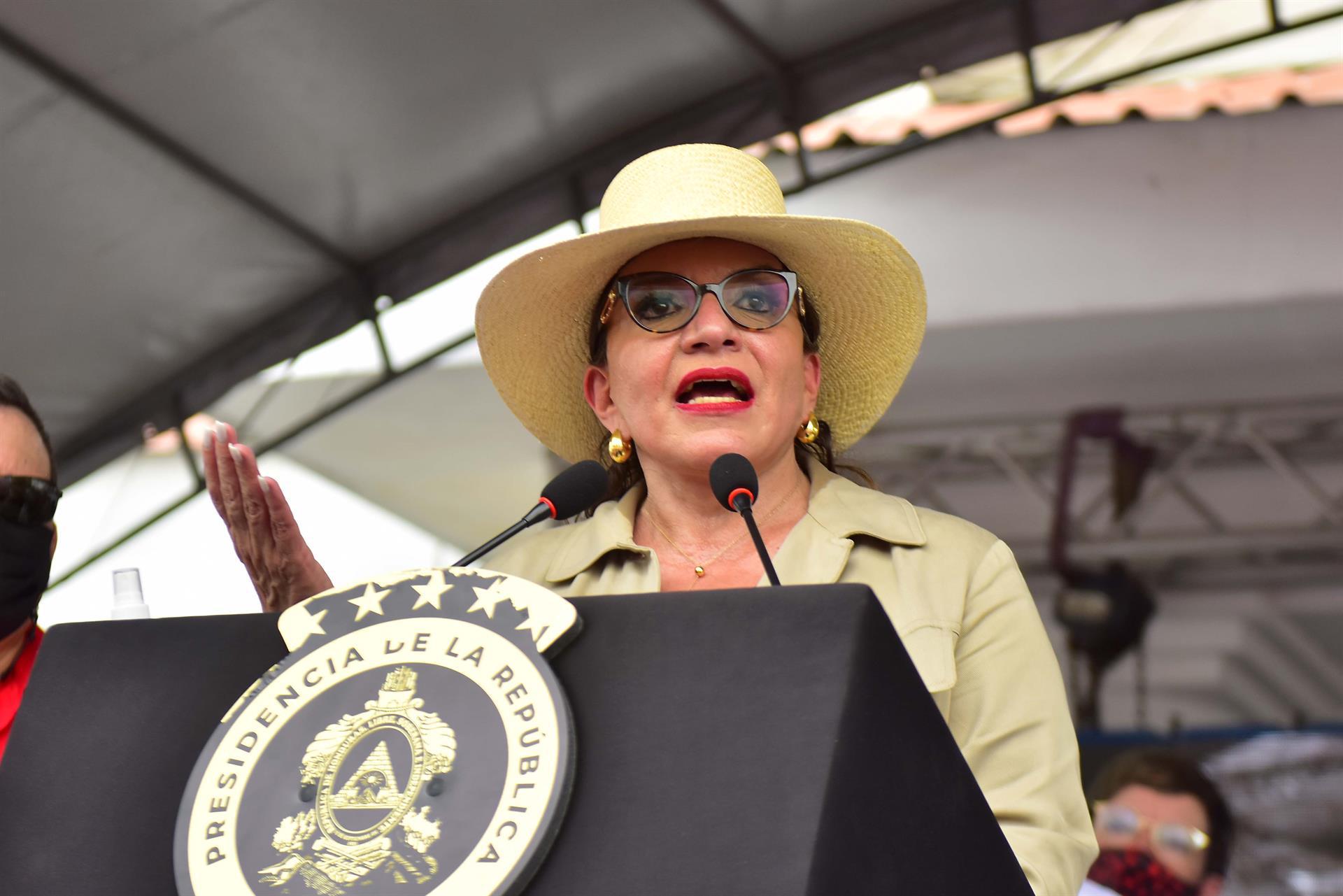 Xiomara Castro, presidenta de Honduras. Fotografía: EFE