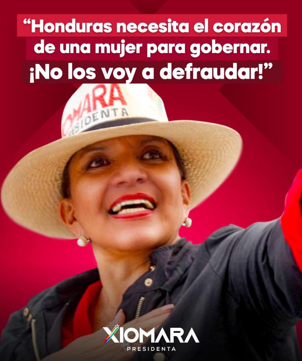 Xiomara Castro participa en concentraciones políticas en los municipios de la zona norte de Honduras.